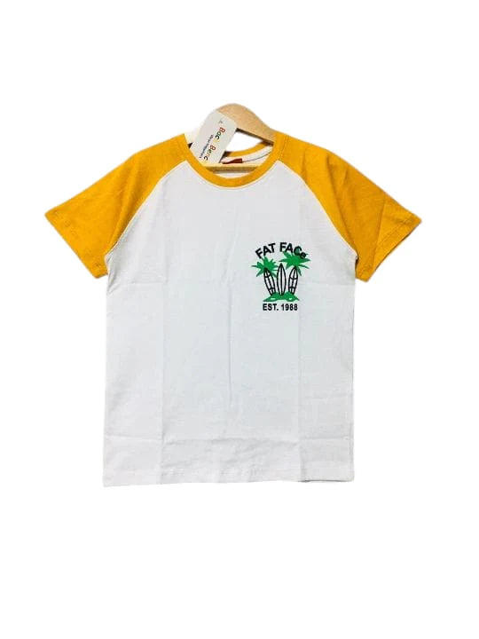 Fat Face White T-Shirt Boys