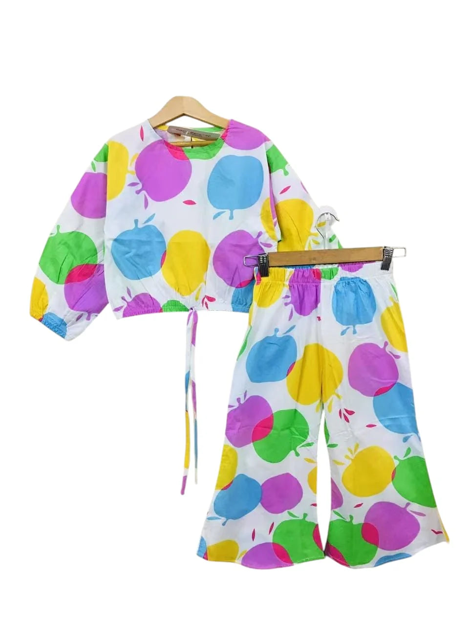 Fruit Print Full Sleeveless White Skate Fish Girls ( R-432 )
