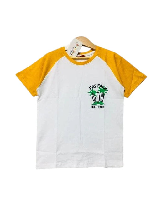 Fat Face White T-Shirt Boys