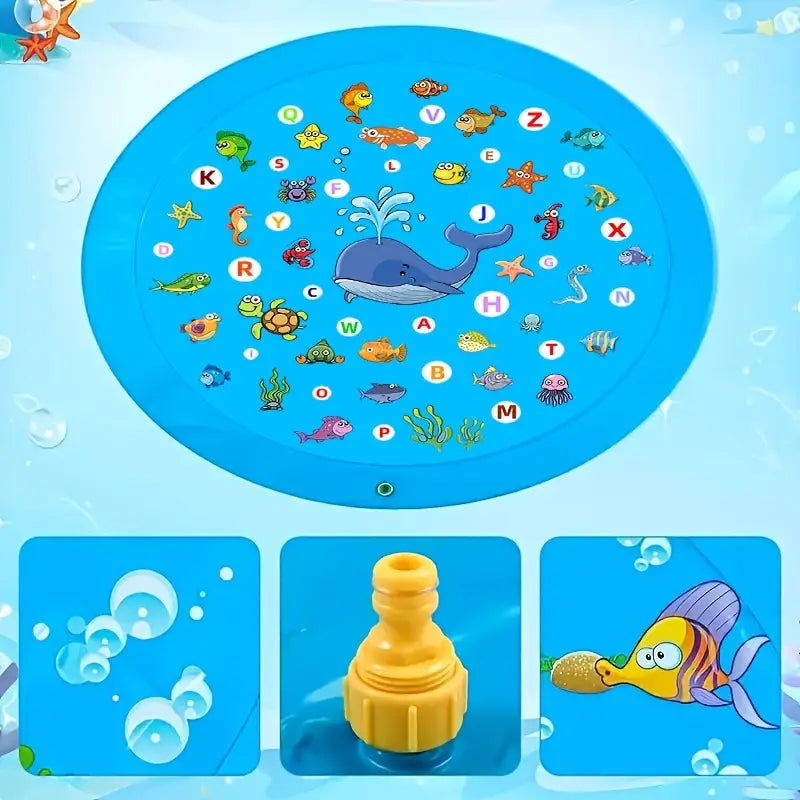 Portable Swimming Pool with Water Sprinklers