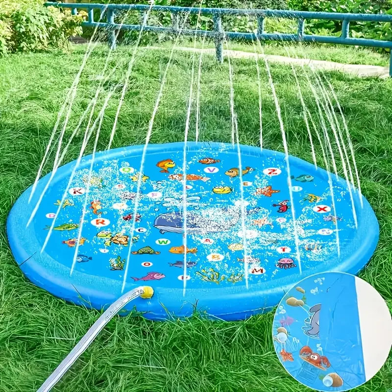 Portable Swimming Pool with Water Sprinklers