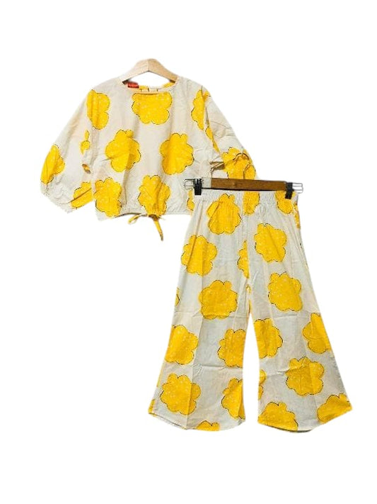 Yellow Shade Full Sleeve White Skate Fish Girls