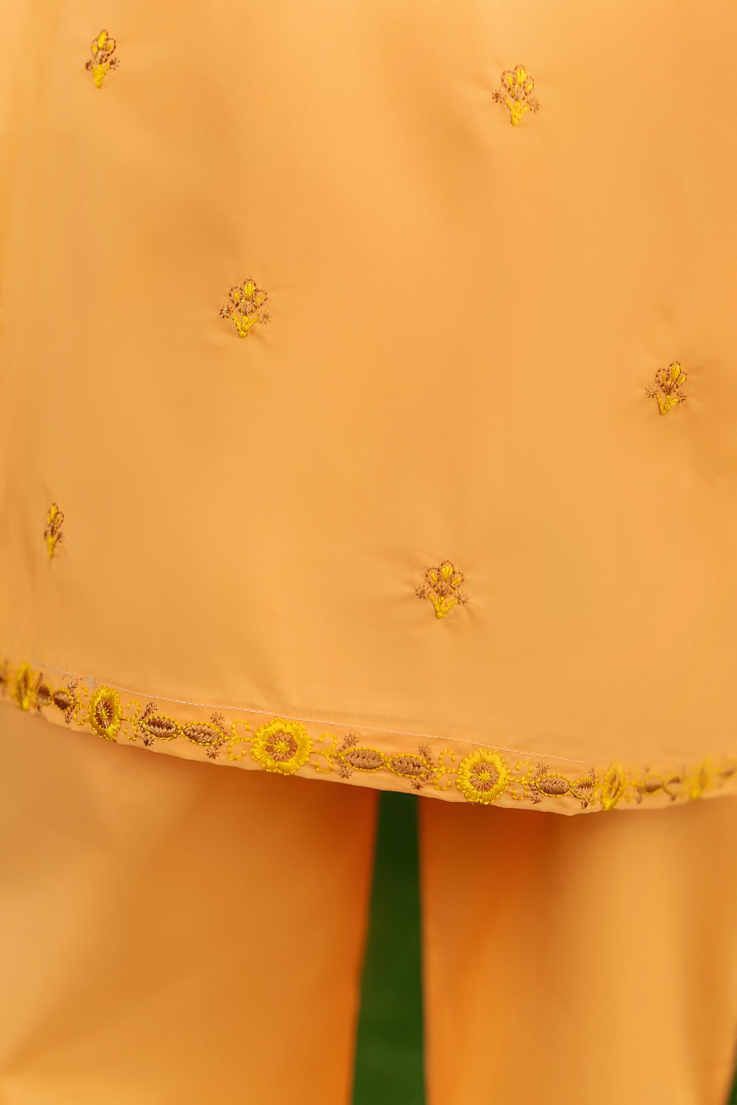 Tila Embroidery Orange Suit
